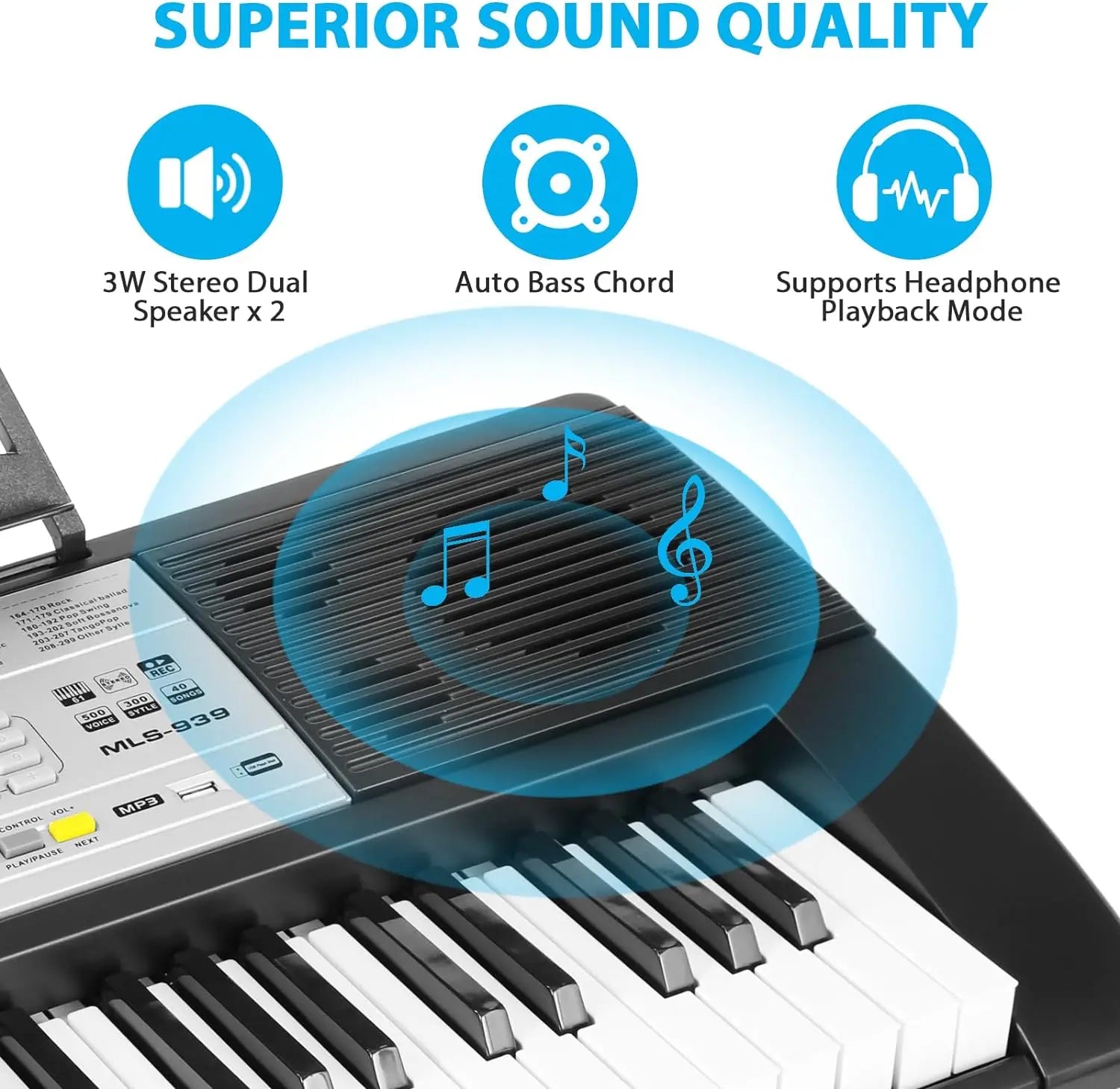 61 Key Keyboard Piano