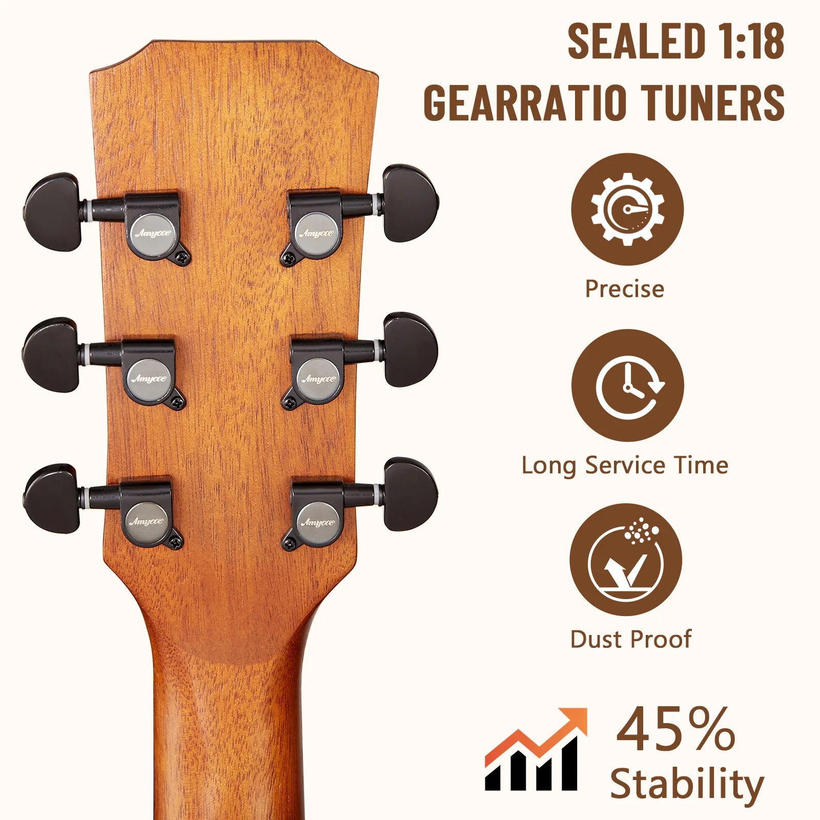 41" Acoustic Guitar Full Size Steel Acustica Guitarra with Gig Bag