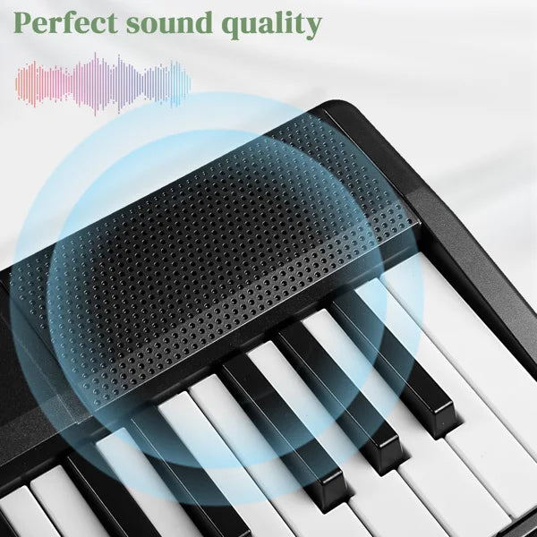 61 Key Folding Keyboard Piano Bluetooth