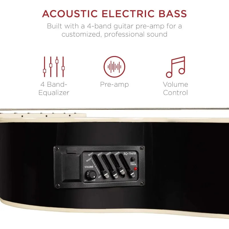 Acoustic Electric Bass Guitar