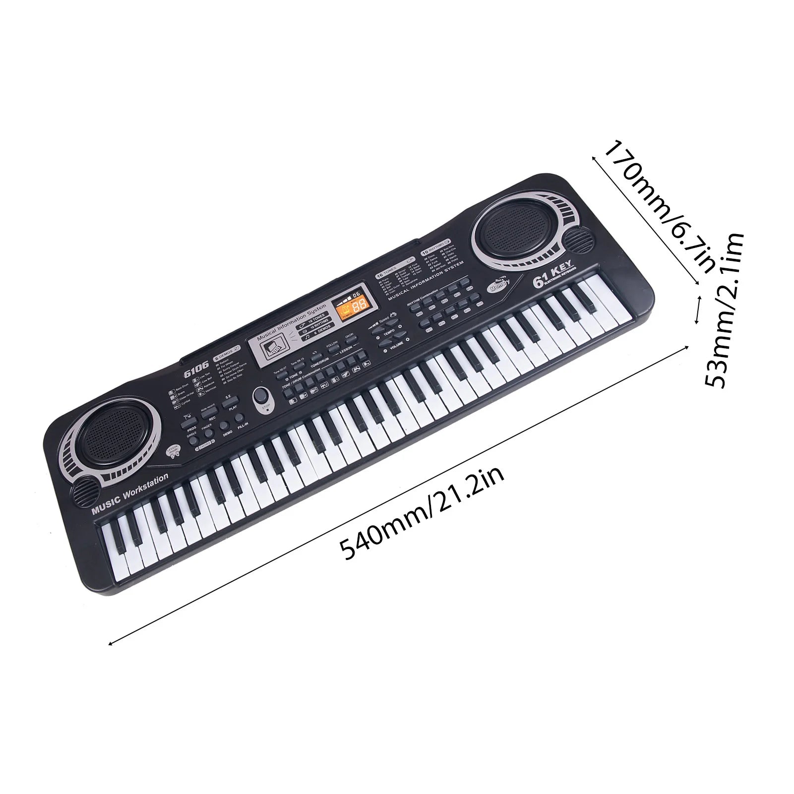 US 61‑Key Electric Digital Key Board Piano