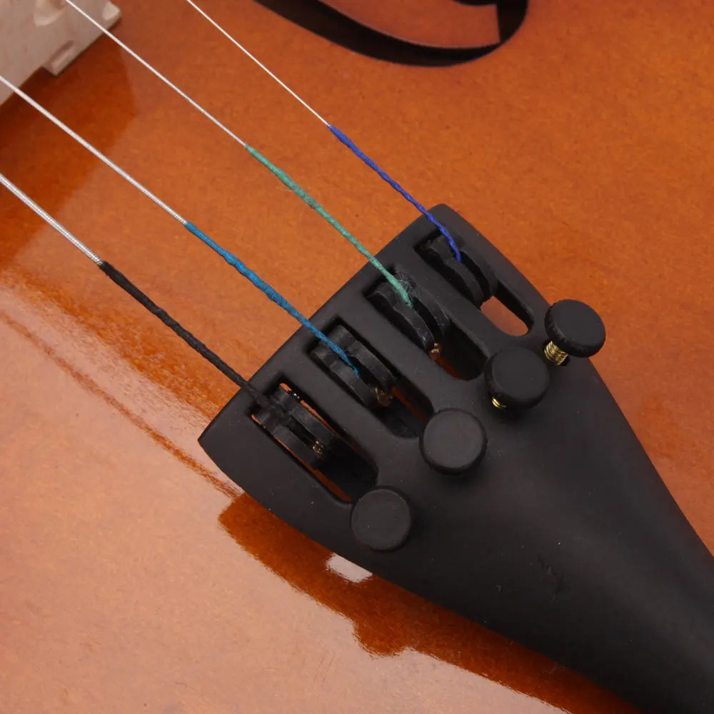 4/4 Natural Color Violin Solid Wood Violin Set with Case Bow